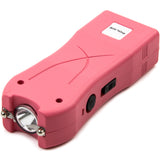 Police Stun Gun 398 Rechargeable with LED Flashlight Pink 