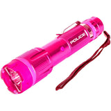 Police Stun Gun 1159 Rechargeable with LED Flashlight Pink