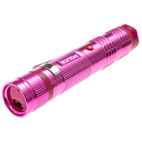 Police Stun Gun Metal Rechargeable Pink Taser Flashlight