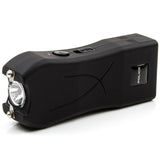 Police Stun Gun 398 Rechargeable with LED Flashlight Black