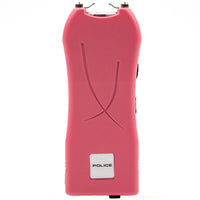 Police Stun Gun 398 Rechargeable with LED Flashlight Pink