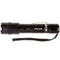 POLICE Stun Gun 1158 Metal Rechargeable with LED Flashlight