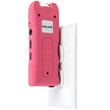 Police Stun Gun 628 Rechargeable Alarm Taser Flashlight Pink